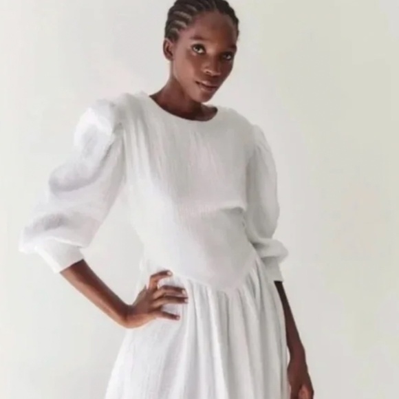 Tach Anker Cotton Mini Dress Black XS - Picture 8 of 9